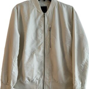 Men's H&M Cream Bomber Jacket XL